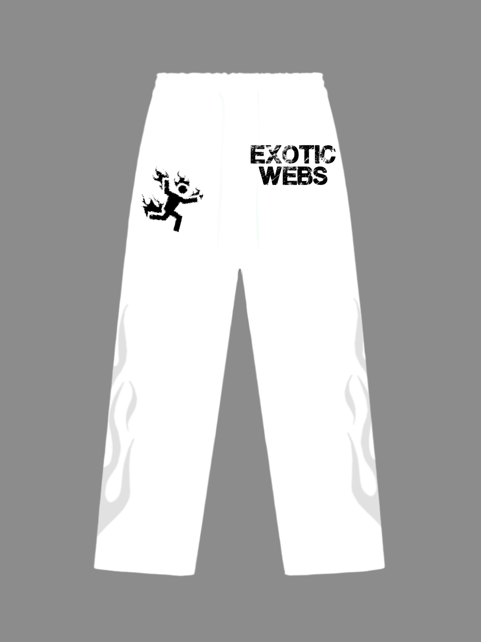 White Stacked Consumed by Fire Sweats