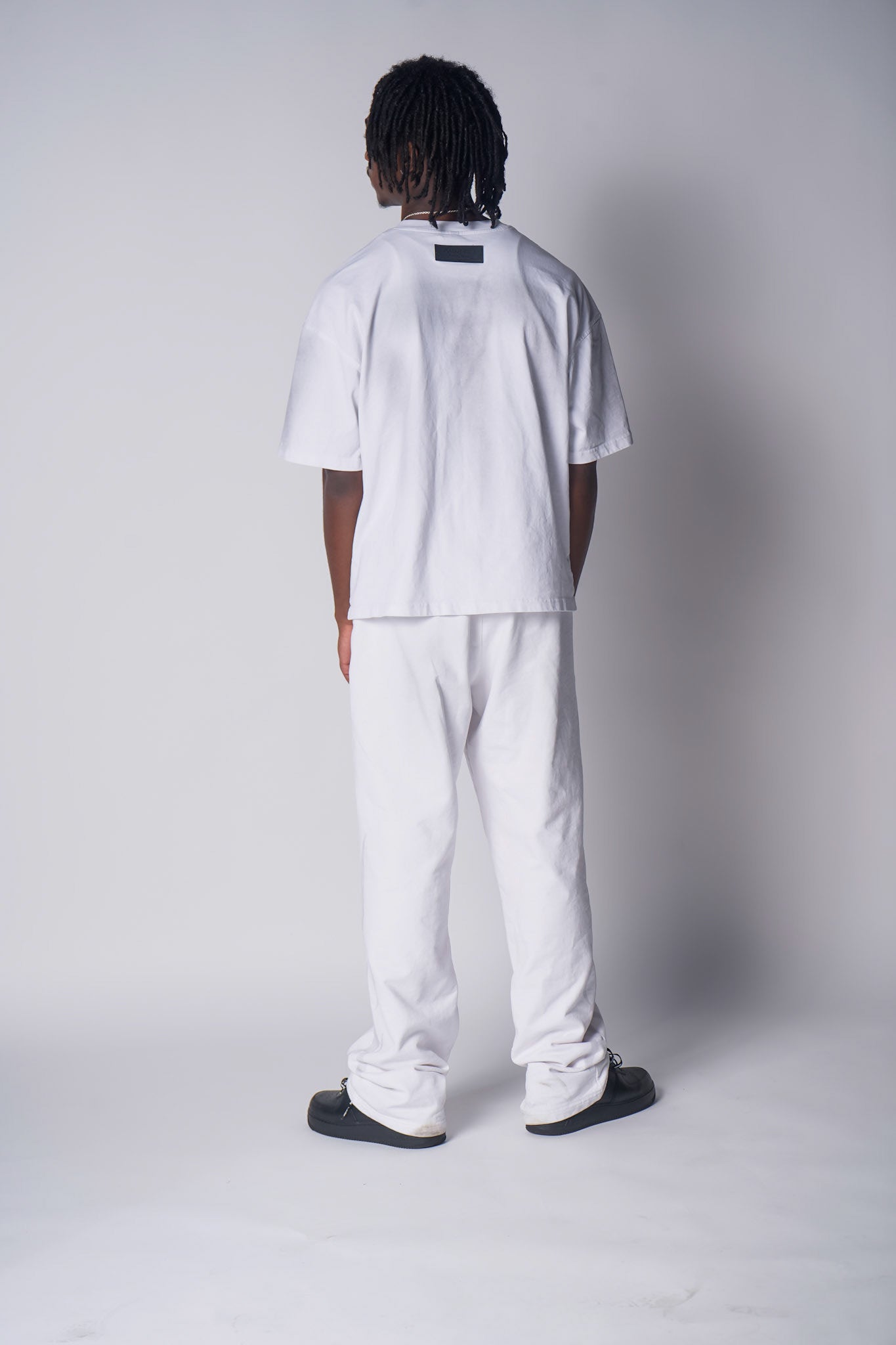 White Stacked Consumed by Fire Sweats