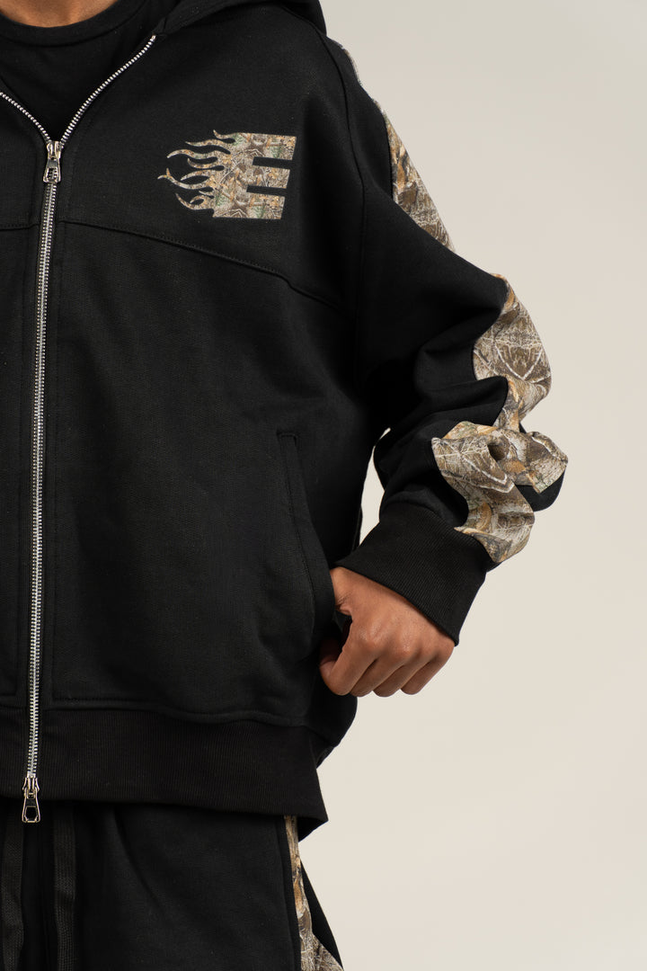 CAMO ZIP HOODIE